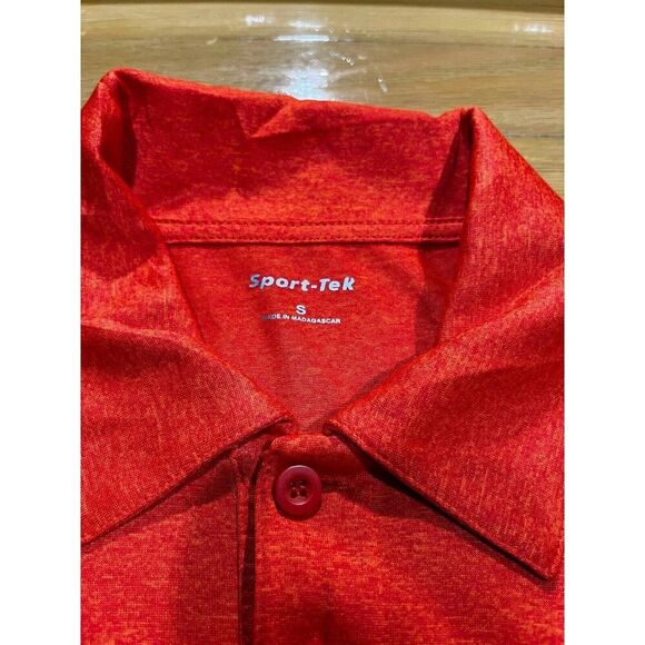 Hammer Bowling Polo Men's Size S Orange Polo Patch 1/4 Button Up Gecko - Picture 3 of 8